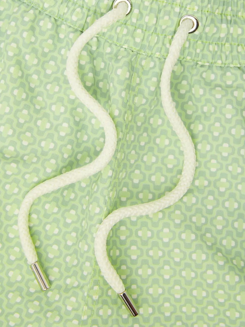 Frescobol Carioca Green Ipanema Micro Print Rio Swim Shorts