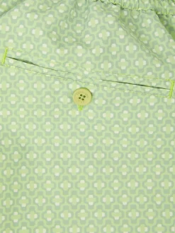 Frescobol Carioca Green Ipanema Micro Print Rio Swim Shorts