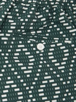 Frescobol Carioca Green Raffia Angra Print Rio Swim Shorts