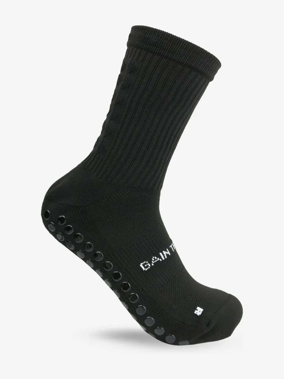 Gain the Edge Black Midcalf Football Grip 3.0 Socks