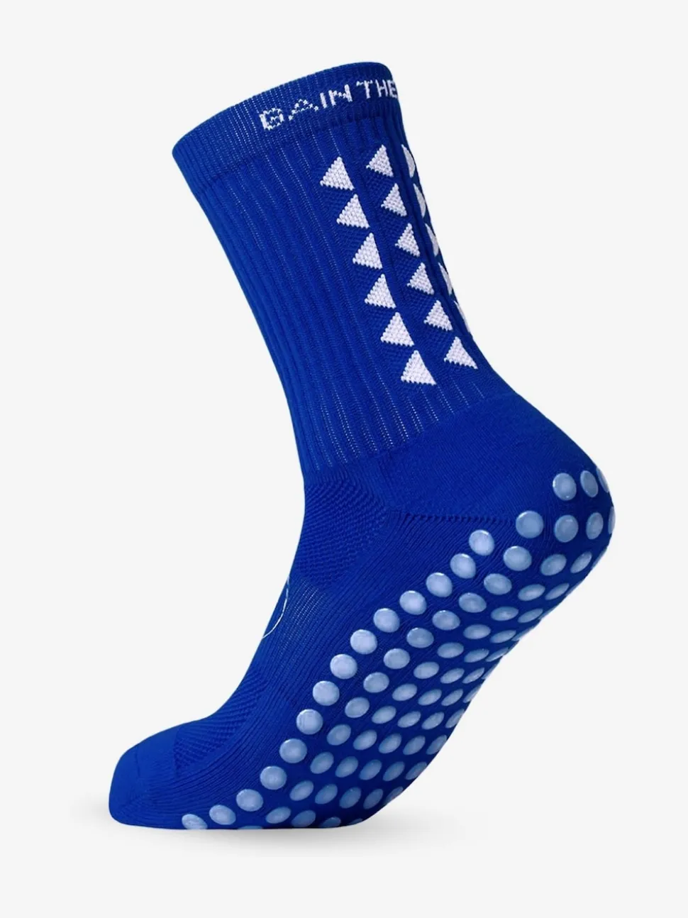 Gain the Edge Blue Midcalf Football Grip 3.0 Socks
