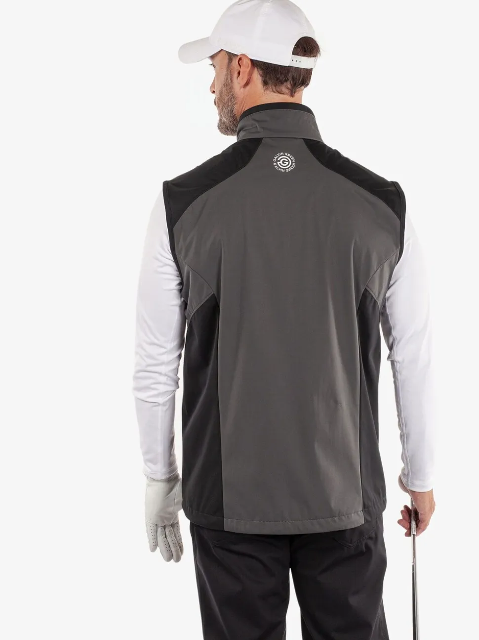 Galvin Green Grey Leo Windproof Golf Vest