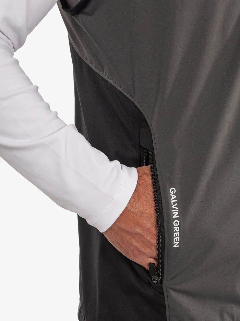 Galvin Green Grey Leo Windproof Golf Vest