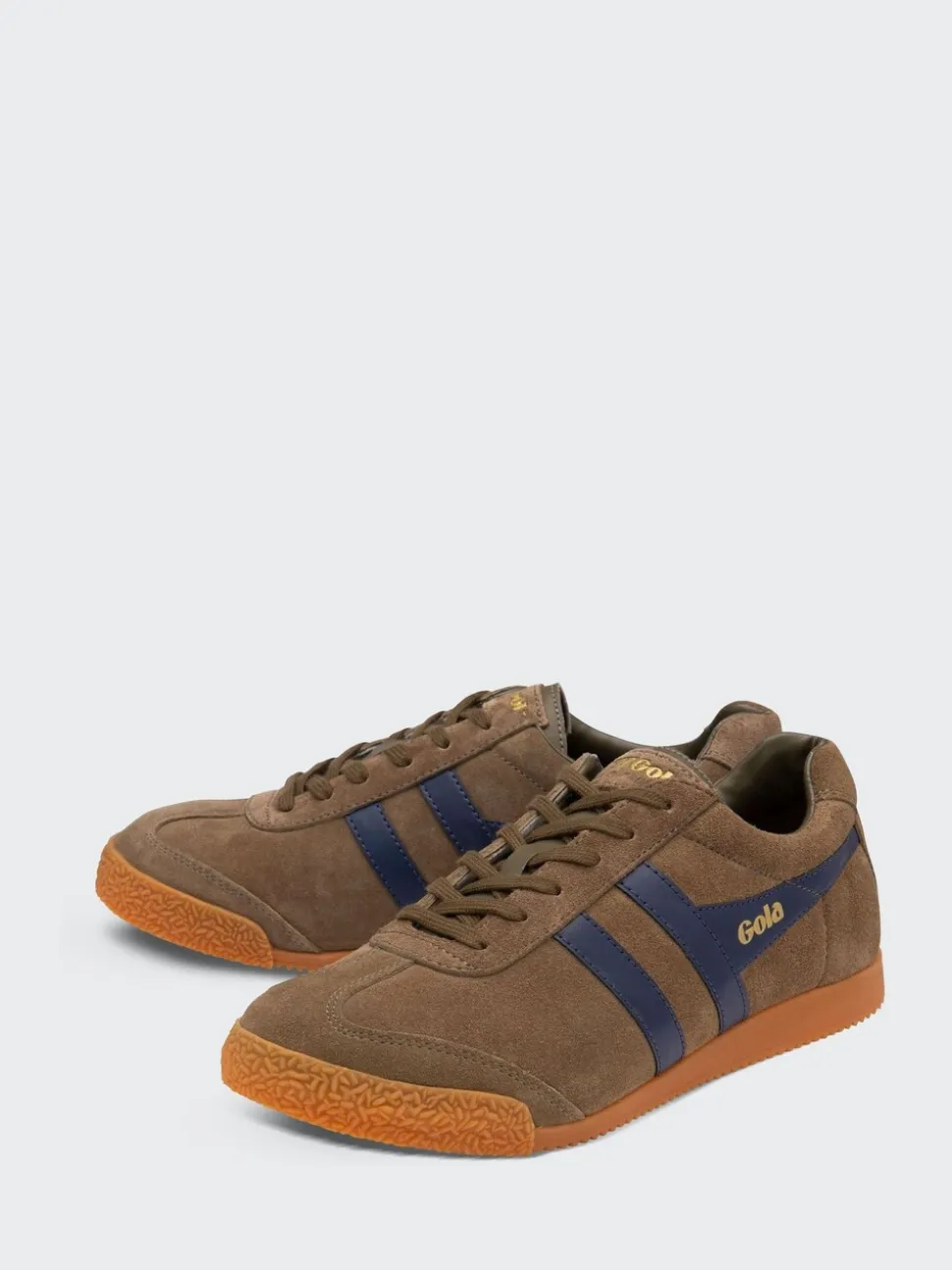 Gola Khaki Navy Mens Harrier Trainers