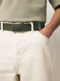 Green Canvas Reversible Belt