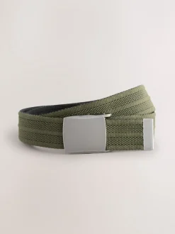 Green Canvas Reversible Belt