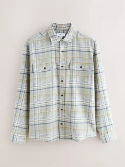 Green Check Long Sleeve Shirt