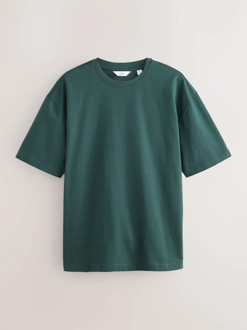 Green Dark Relaxed Fit Heavyweight T-Shirt