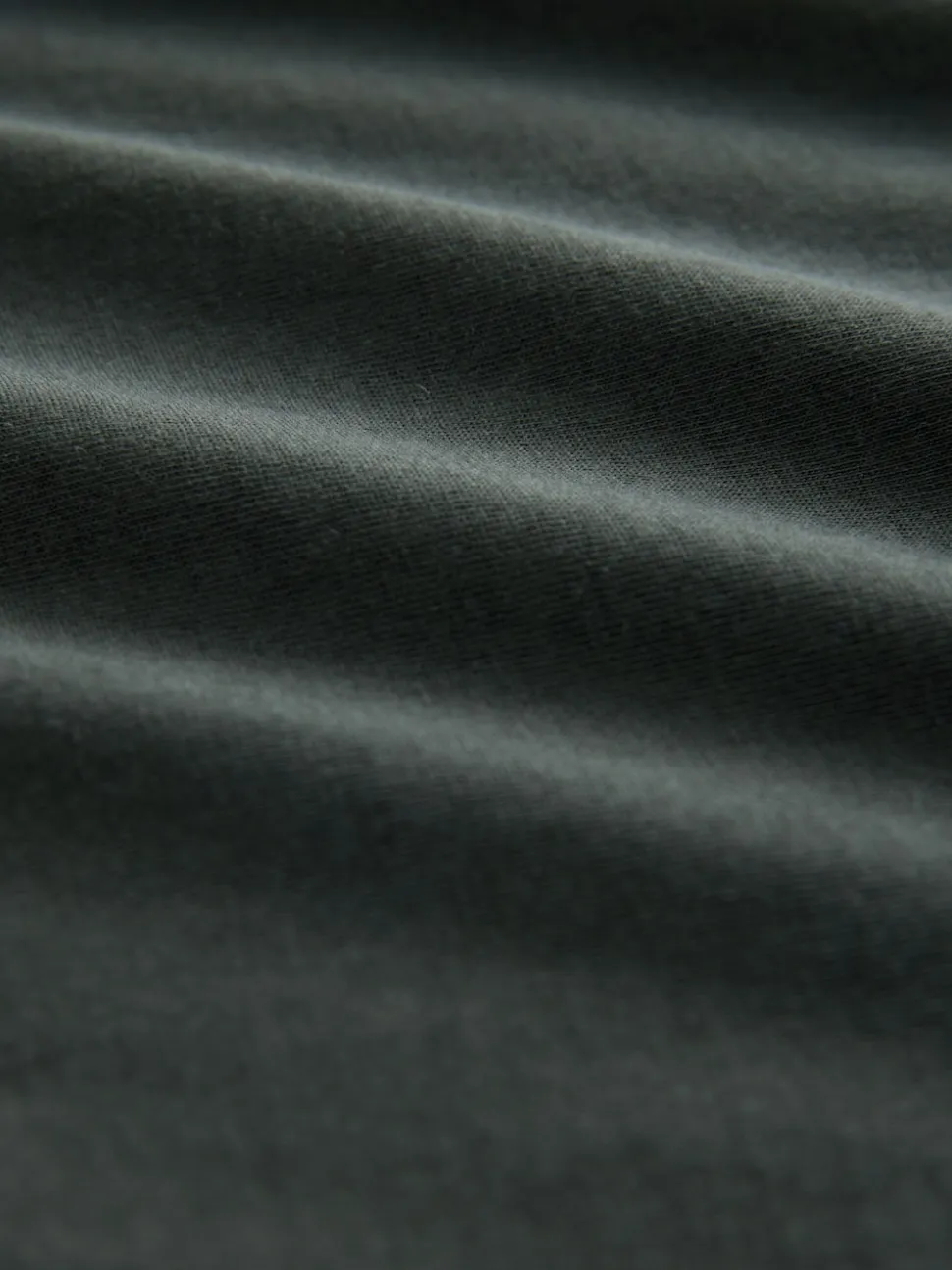 Green Dark Slim Fit Essential Crew Neck Cotton T-Shirt