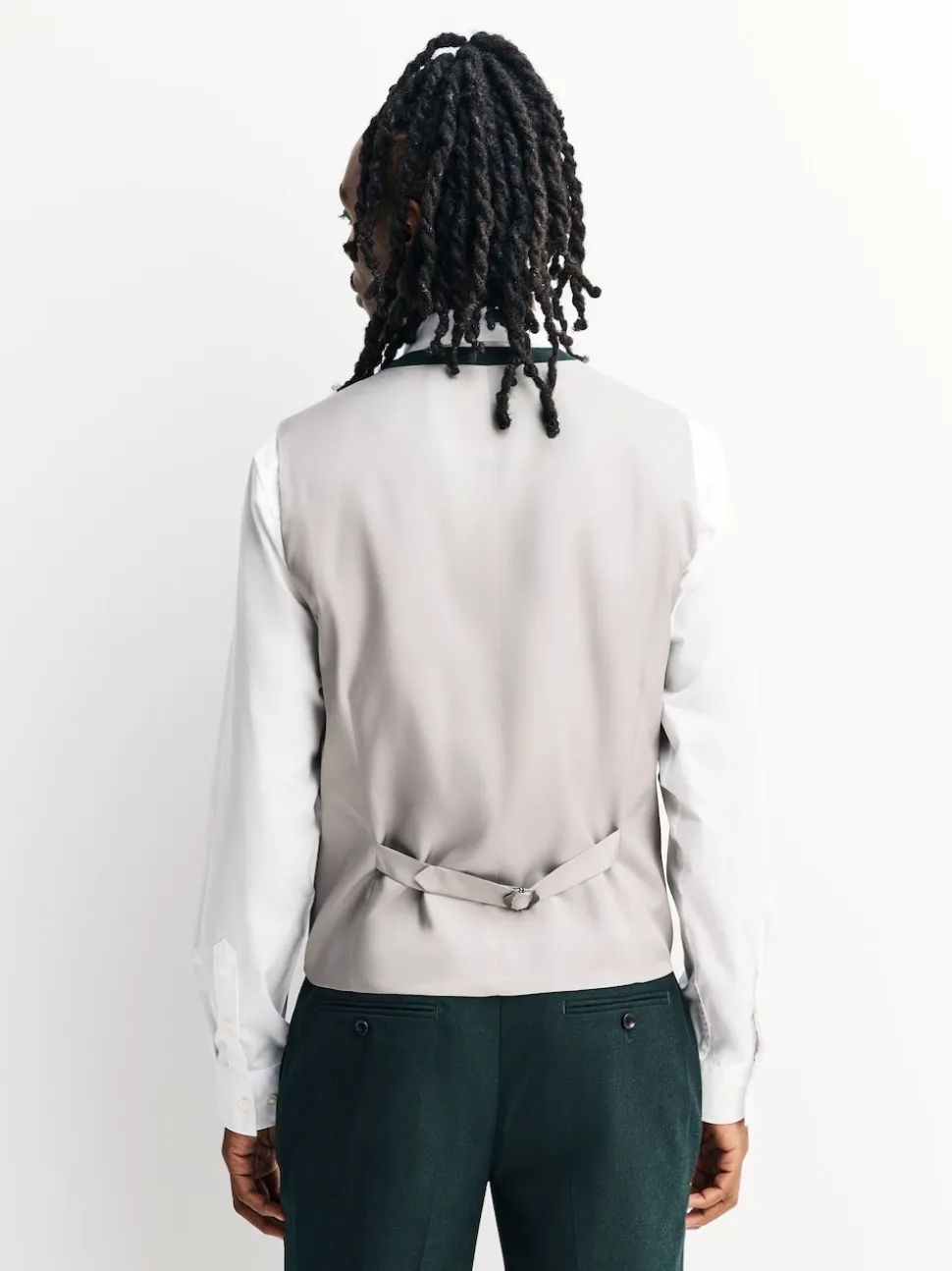 Green Flannel Suit Waistcoat