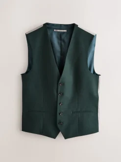 Green Flannel Suit Waistcoat