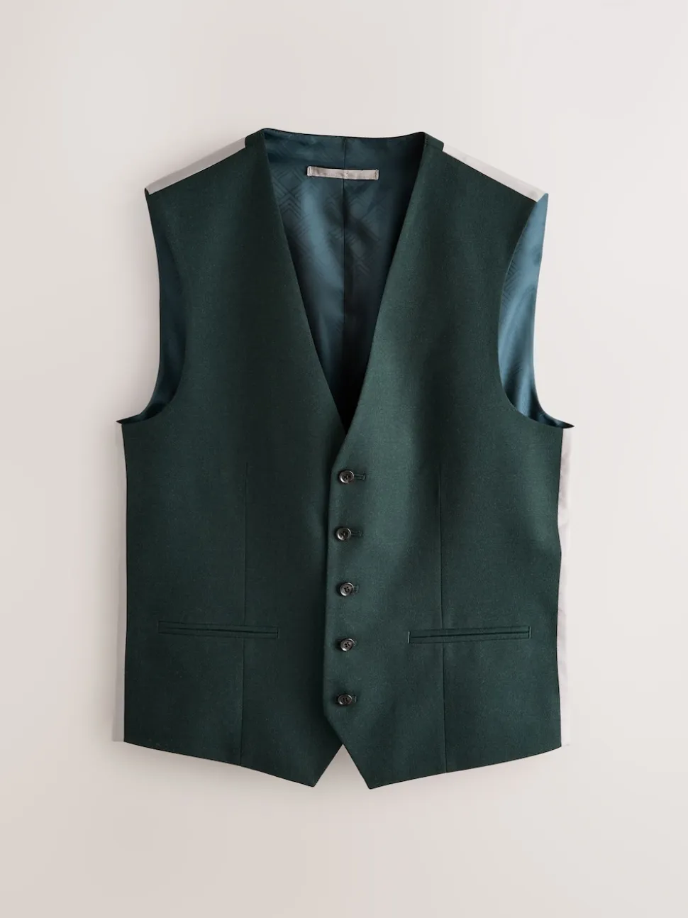 Green Flannel Suit Waistcoat