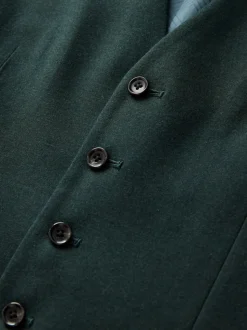 Green Flannel Suit Waistcoat