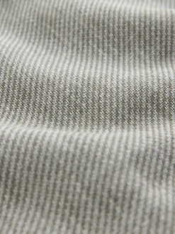 Green Linen Blend Elasticated Waist Shorts