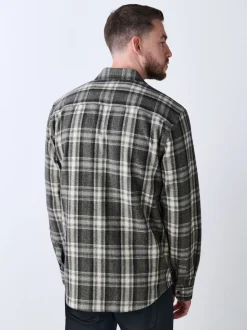 Green Long Sleeve Check Shirt