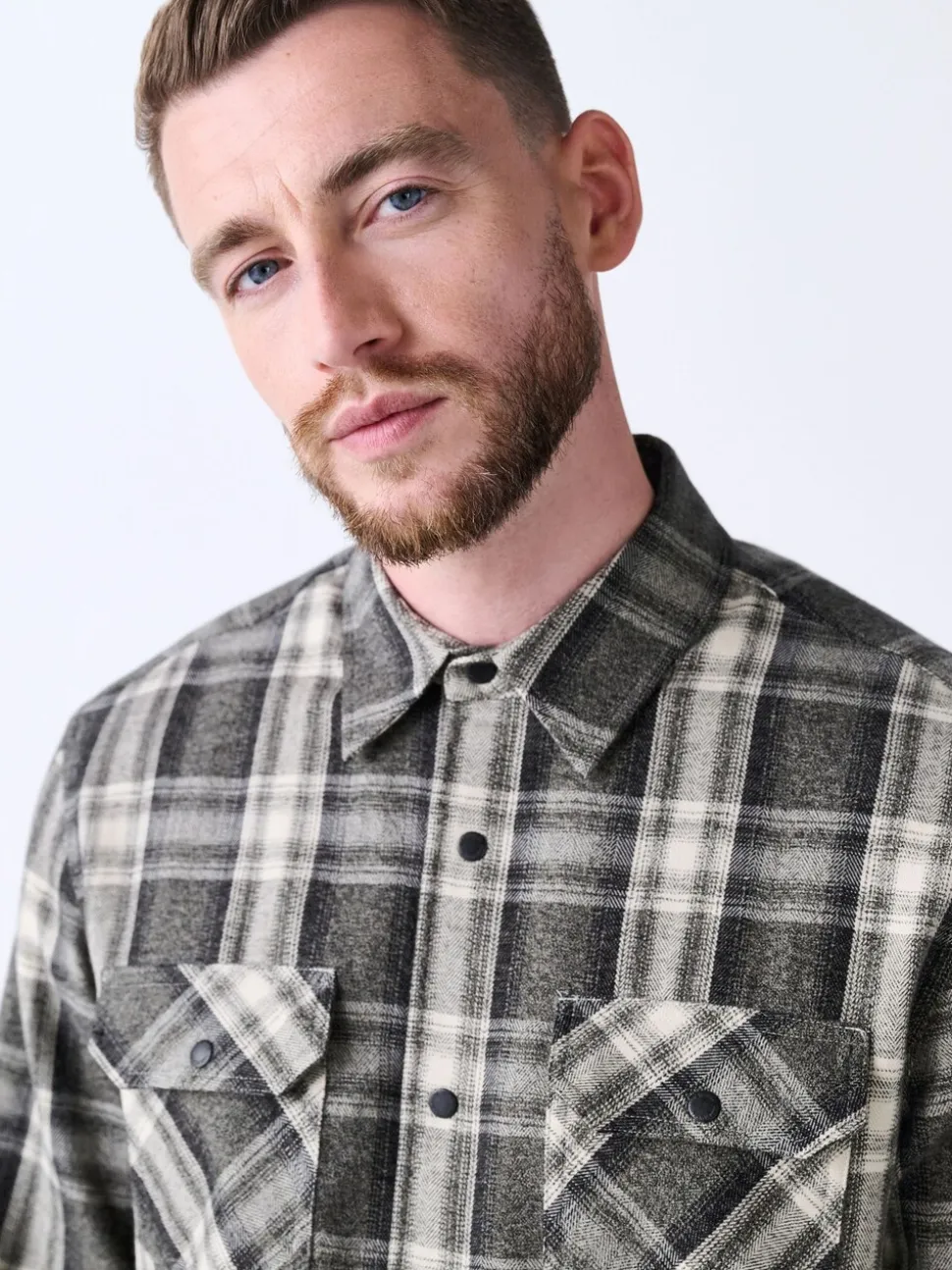 Green Long Sleeve Check Shirt