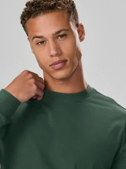 Green Long Sleeve Relaxed Fit Heavyweight T-Shirt