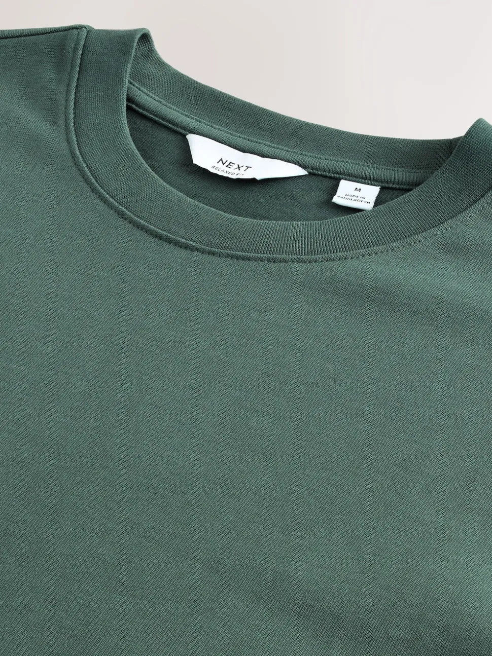 Green Long Sleeve Relaxed Fit Heavyweight T-Shirt