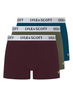 Green Lyle & Scott Underwear Trunks 3 Pack