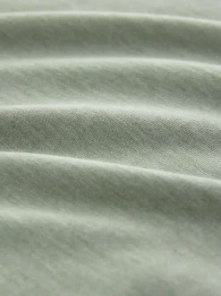 Green Marl Regular Fit Essential Crew Neck Cotton T-Shirt