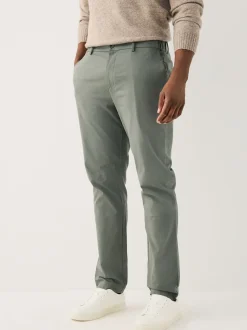 Green Muscle Fit N.Premium Smart Cotton TENCEL™ Lyocell Blend Chinos With Comfort Waistband