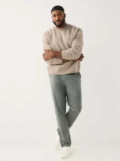 Green Muscle Fit N.Premium Smart Cotton TENCEL™ Lyocell Blend Chinos With Comfort Waistband