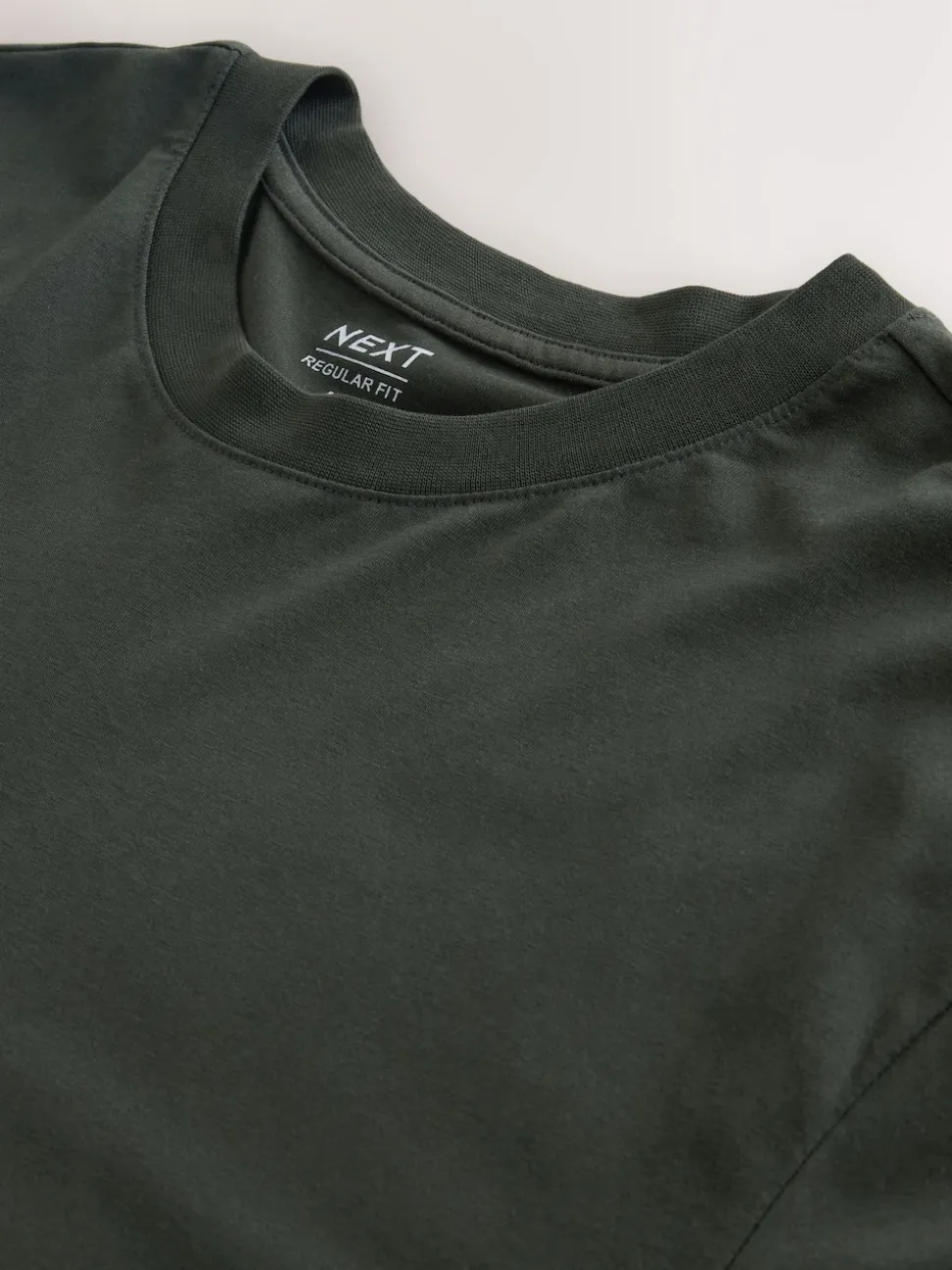 Green Regular Fit Long Sleeve Crew Neck T-Shirt