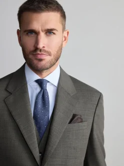 Green Regular Fit Signature Nova Fides 100% Italian Wool Suit Jacket