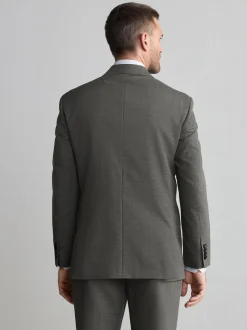 Green Regular Fit Signature Nova Fides 100% Italian Wool Suit Jacket