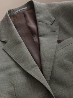 Green Regular Fit Signature Nova Fides 100% Italian Wool Suit Jacket