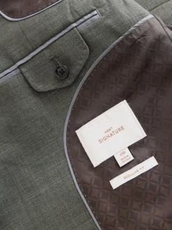Green Regular Fit Signature Nova Fides 100% Italian Wool Suit Jacket