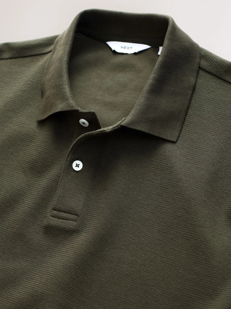 Green Regular Fit Textured Smart Polo Shirt