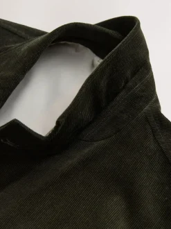 Green Relaxed Fit Corduroy Suit Jacket