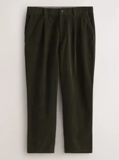Green Relaxed Fit Corduroy Suit Trousers