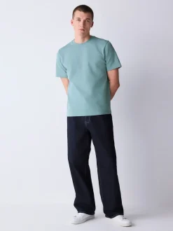 Green Sage Regular Fit Smart Soft Touch Heavyweight T-Shirt