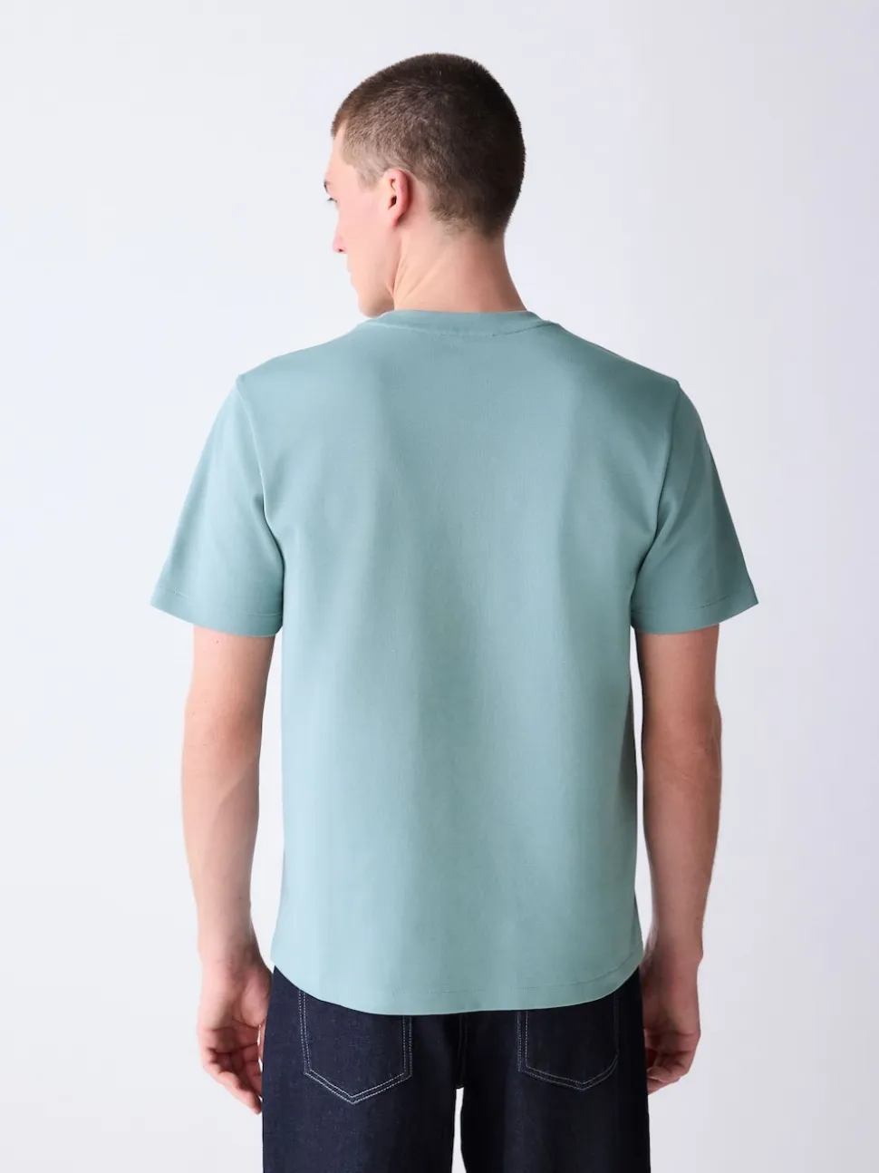 Green Sage Regular Fit Smart Soft Touch Heavyweight T-Shirt