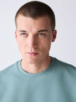 Green Sage Regular Fit Smart Soft Touch Heavyweight T-Shirt