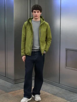 Green Shower Resistant Anorak Jacket