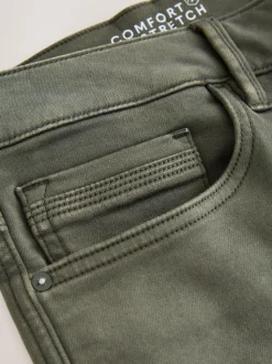 Green Slim Fit Comfort Stretch Jeans