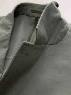 Green Slim Fit Cotton TENCEL™ Suit Jacket