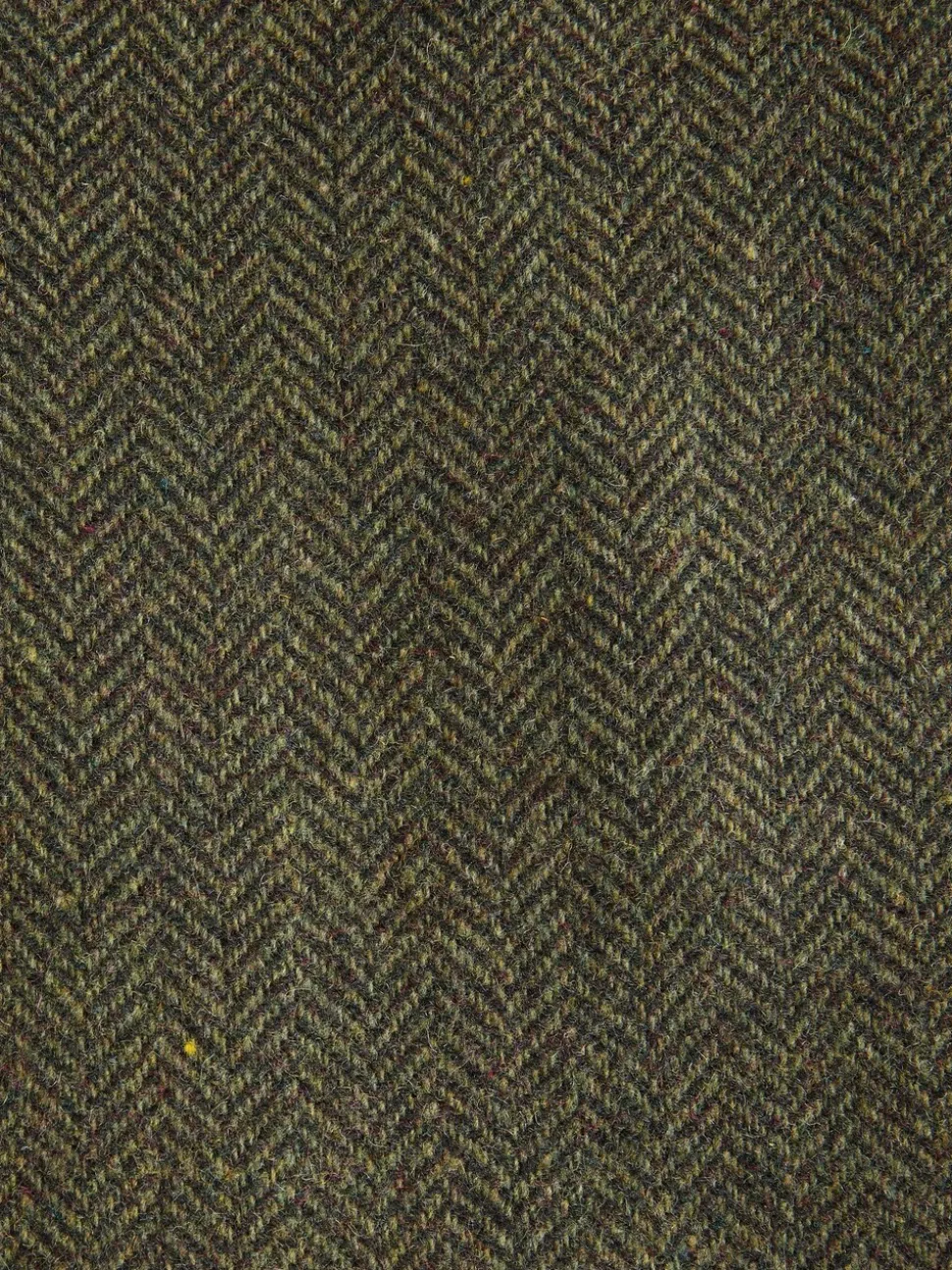 Green Slim Fit Herringbone Wool Blend Suit Trousers