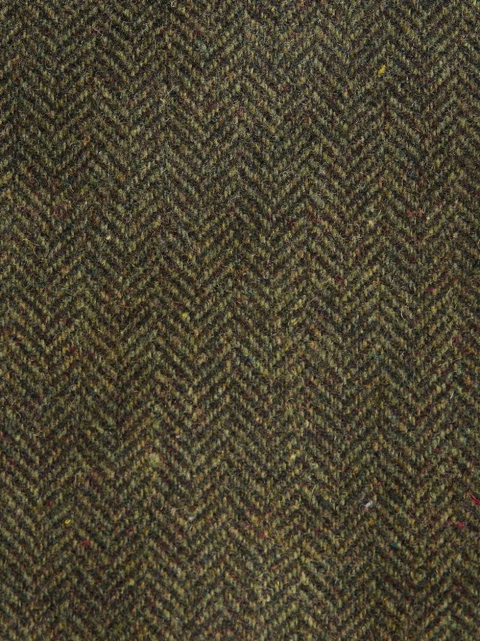 Green Slim Fit Herringbone Wool Blend Suit Jacket