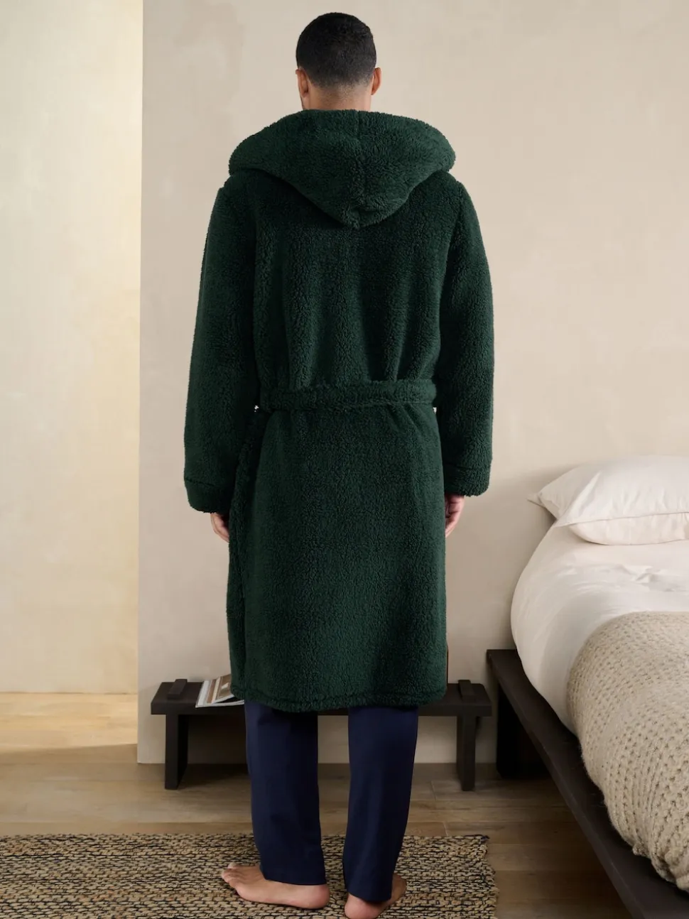Green Snoopy Borg Dressing Gown