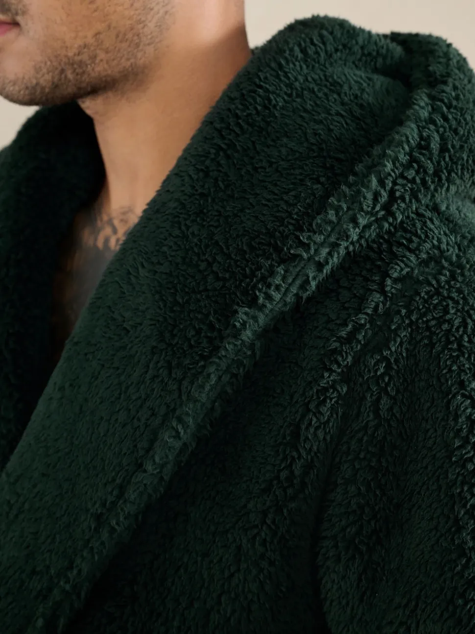 Green Snoopy Borg Dressing Gown