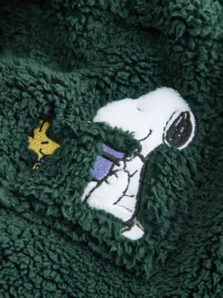 Green Snoopy Borg Dressing Gown