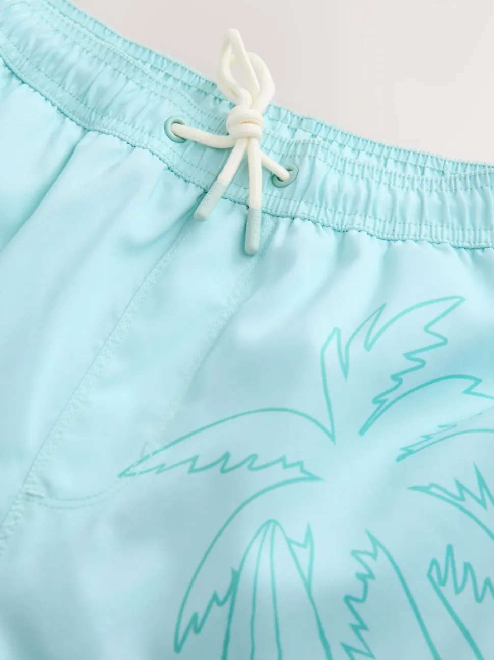 Green Snoopy License Printed Swim Shorts