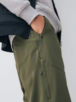 Green Straight Fit Cargo Trousers