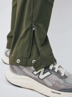 Green Straight Fit Cargo Trousers