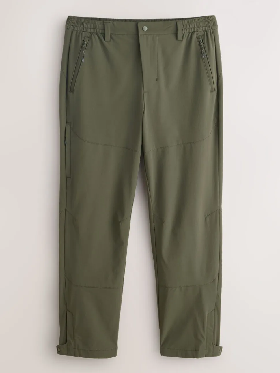 Green Straight Fit Cargo Trousers