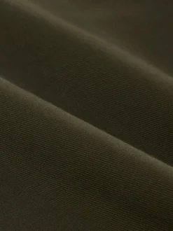 Green Straight Fit Smart Brushed Cotton TENCEL™ Lyocell Blend Chinos With Belt